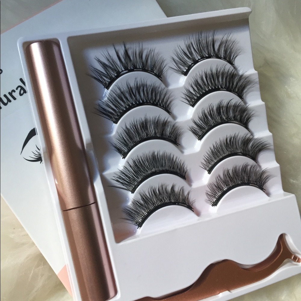 Magnetic faux mink lashes 5 pairs - Picture 3 of 10